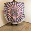 Small Mandala Roundie Cotton Art (130cm) – Peacock Purples