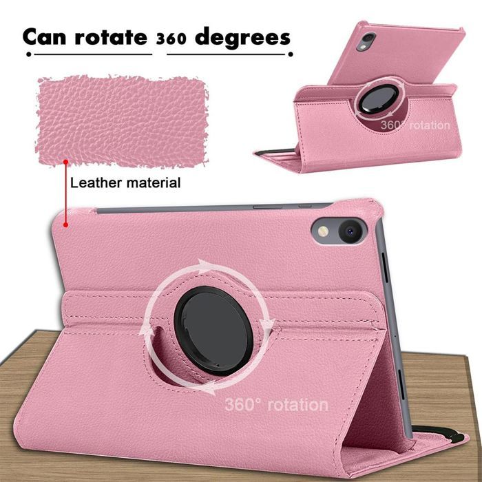 Case for Samsung Galaxy Tab S11, Shockproof Scratch-Resistant Protection with Rotating Stand - Pink