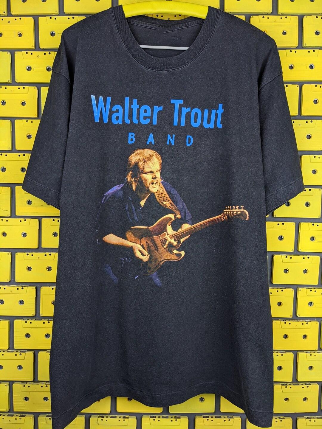 VTG Walter Trout Band Live In Tour Cotton Black S-5XL T Shirt US136 XXXL
