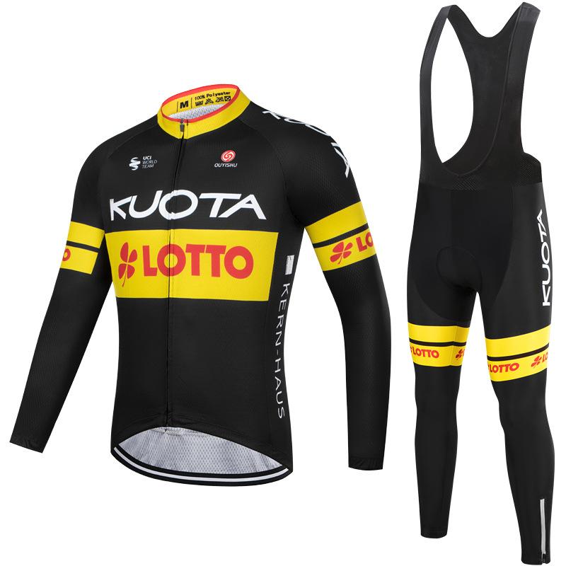 Tour De France 2026 Strap Long Sleeve Cycling Suit Set Winter Warm Thin Fleece Cycling Shirt Cycling Top Overalls