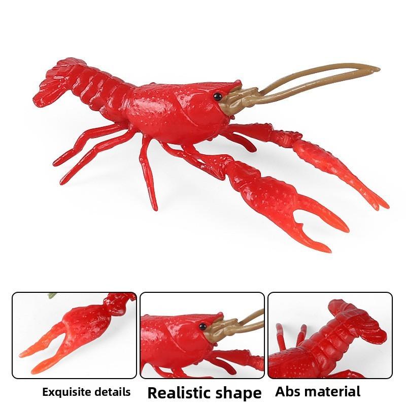 Animal Marine Model Plastic Red Claw Lobster Decor Toy For Kids Gift Learning