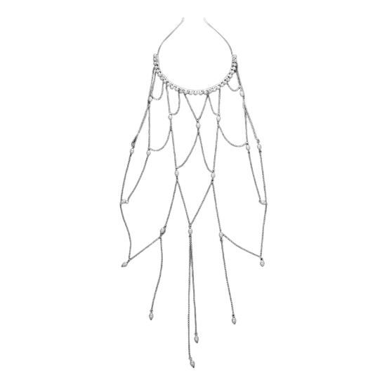 

Женская повязка на голову с кисточками из искусственного жемчуга, дизайн в виде капель, свадебный обруч для волос, на дни рождения, вечеринки, для волос серебряный