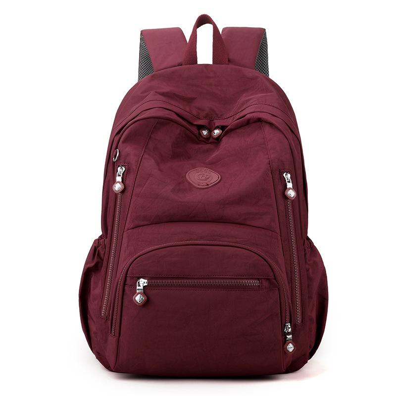 Solid Colour Women Backpack Casual Commute