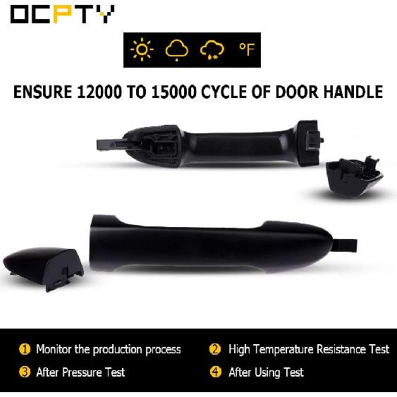 OCPTY Door Handle Exterior Rear Driver Left Side Replacement Fit 2005-2009 for Kia Spectra Spectra5 Outside Door Handle Black