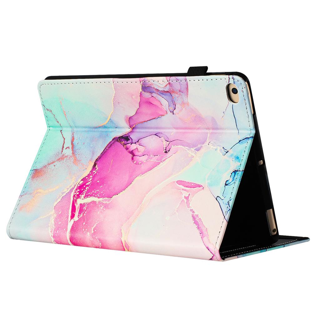 For iPad Mini/mini 2/mini 3/mini 4/mini (2019) 7.9 Inch Case Marble Leather Cover with Pencil Holder,Auto Wake/Sleep