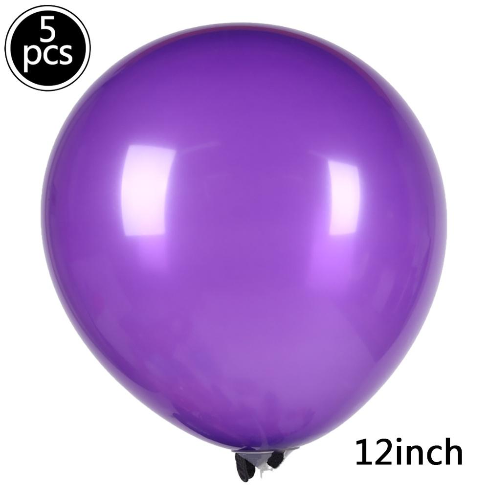 5pc/set 12in Solid Color Latex Balloon Birthday Wedding Anniversary Party Venue Decoration Room Decoration Party Supplies