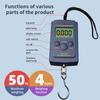 40kg Digital Electronic Scale Without Backlight Bubble Bags Mini Fishing Luggage Travelling Hanging Hook Kitchen Weighing Tools