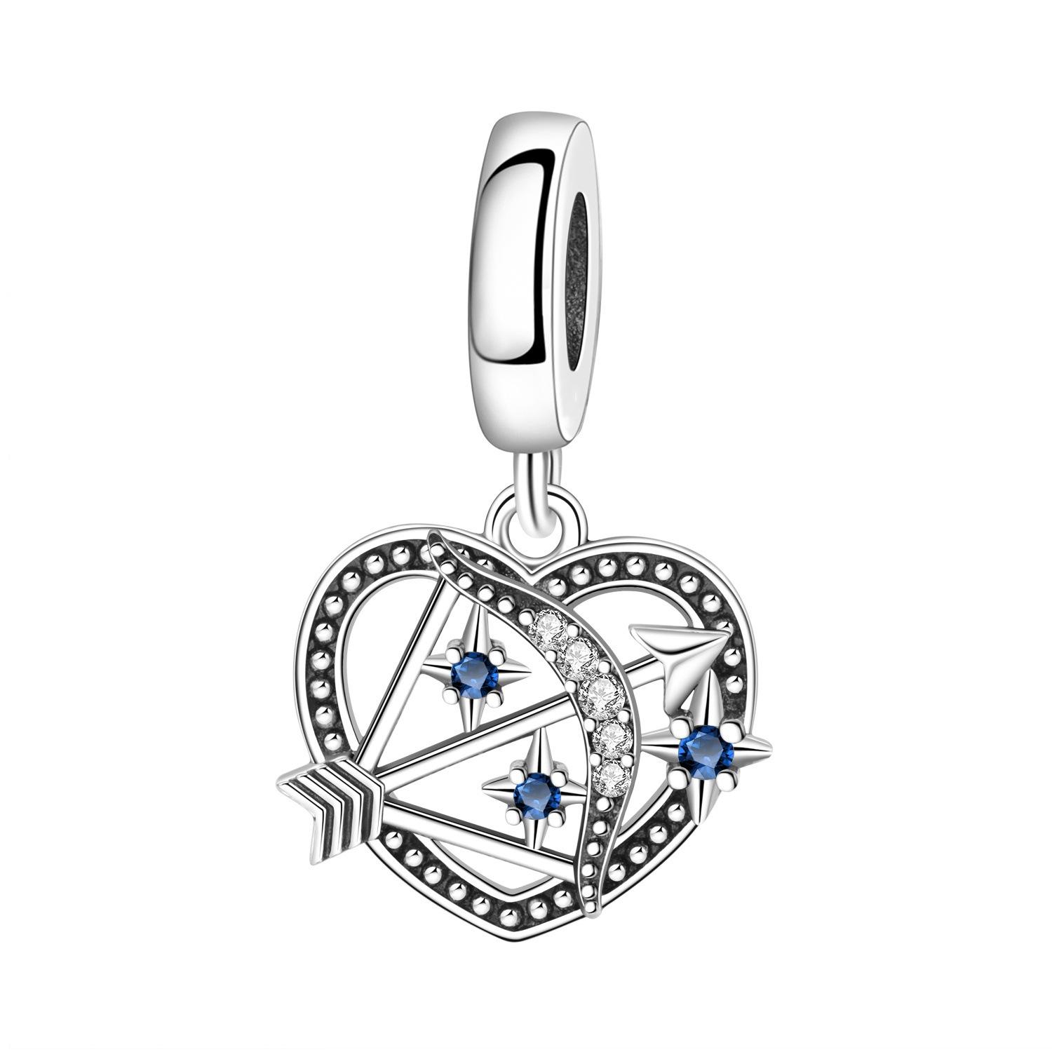 Heart Charm Beads for DIY Bracelet Valentine s Day Mother s Day Jewelry Making