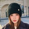Wool Hat Women's Autumn and Winter New Wool Casual Knitted Hat, Ear Protector Headgear Winter Hats for Women, Beanies for Women, Hats for Women Winter