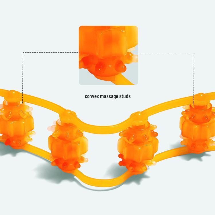 Ergonomischer Rückenstrecker & Massagegerät mit Gummirollenband