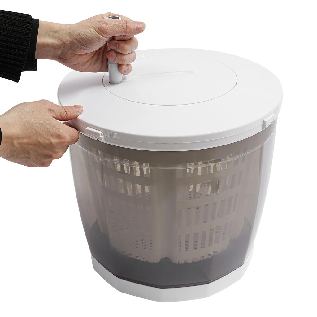 Mini Portable Washing Machine and Dryer, 2-in-1 Non-Electric Hand Crank Washer, Suitable for Small Laundry, Gray