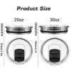 20/30 Oz Replacement Lids Compatible for Mugs Tumbler Cover Tumbler Mug Lid  Driving