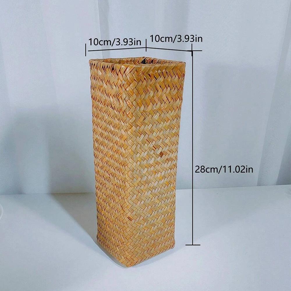 

Handmade Woven Flower Vase Creative Flower Basket Weaving Room Arranger Gypsophila Dried Flower Pot Home Decoration