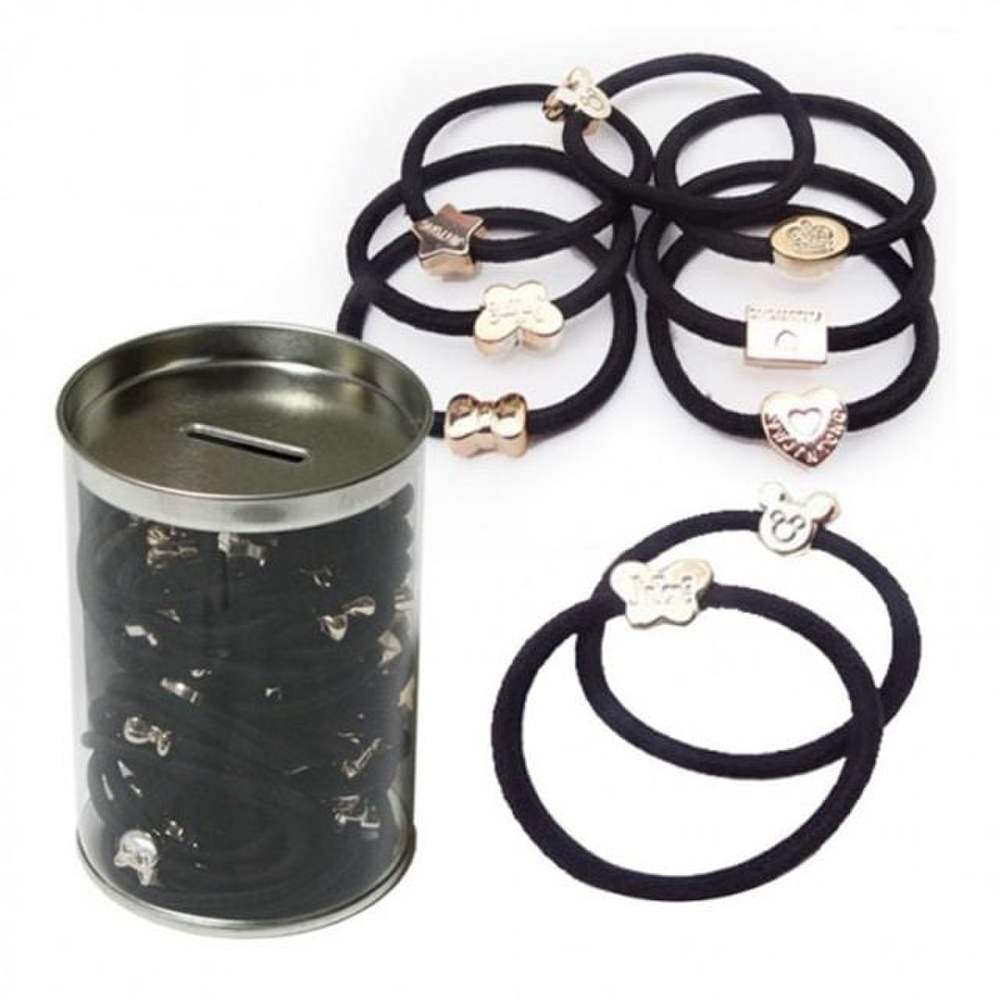 

Hairband Gold Medal Casual Black 60P Tin Accessory Essential