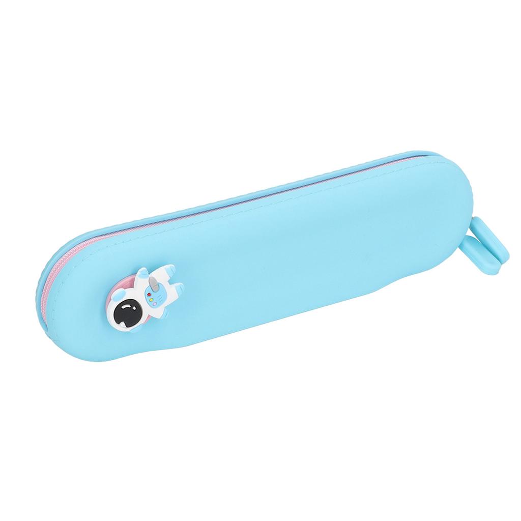 Silicone Pencil Case Small Capacity Cute Cartoon Style Silicone Student Pencil Bag with Cute Pattern Decoration