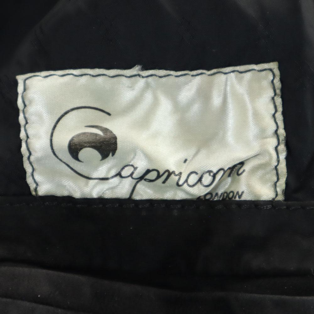 Capricorn 90s Made in England Old leather jacket black Blouson Men's Used