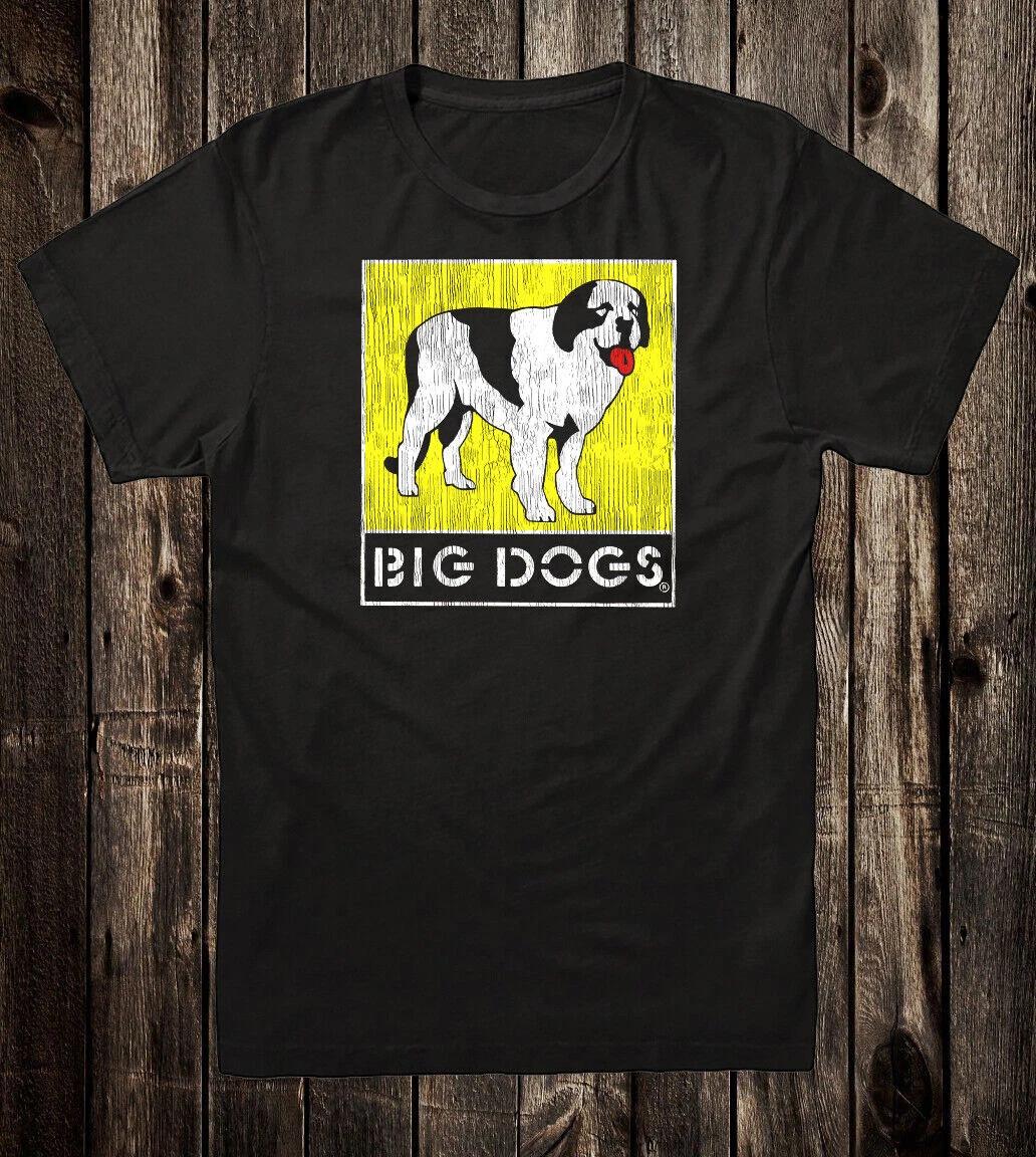 Ретро магазин серфинга футболка 100% хлопок винтажное искусство Big Dogs S