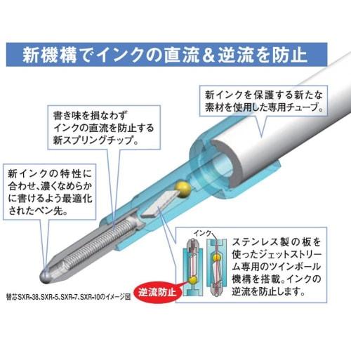 Mitsubishi Pencil Multi-Function Pen Jet Stream 2&1 0.5 Black Easy to Write MSXE380005.24