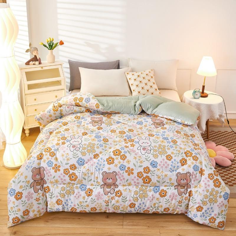 2025 new printed quilt winter thickened warm quilt winter student dormitory air conditioner quilt 150x200cm 1.5kg