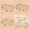 Rust-Resistant Stainless Steel Bird Perch Platform Moisture Proof Bird Rest Platform  Glass Surface