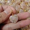 2 Pcs Diamond Castle Necklaces Fashion Birth Stone Heart Necklace Heart-shaped Crystal Pendant Jewelry for Teenage Girls