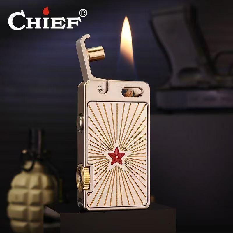 NEW Retro Rare Catapult Metal Lighter Convenient Men's Cigarette Lighter Premium Light Luxury Gift Cigarette Accessories