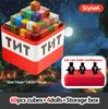Magnetic Construction Blocks Plaything Storage Box Set Can Hold Figures Magnet Cube Pixel Style Model Baseplate Toys Kids Best Present