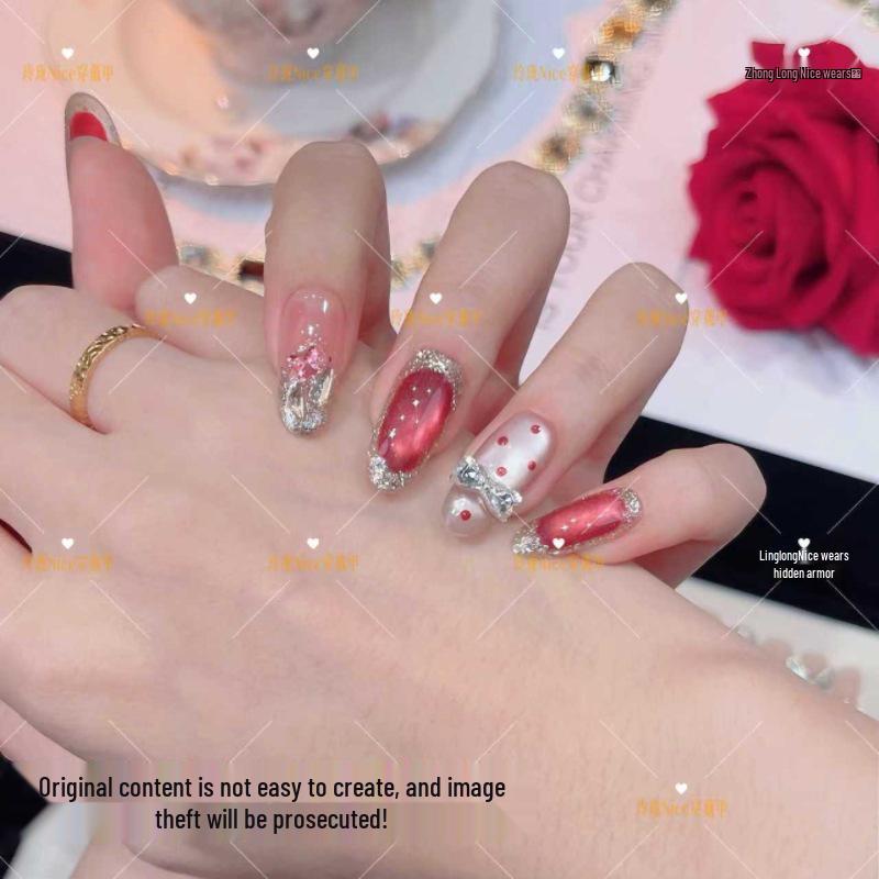 Fugitive Princess: Kids  Cat Eye Manicure Removable Nail Stickers Doudou