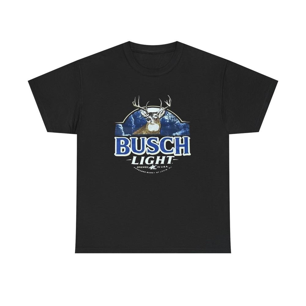 Busch Light Deer Graphic T Shirt Unisex Heavy Cotton Tee NEW GIFT Unisex T-Shirt M