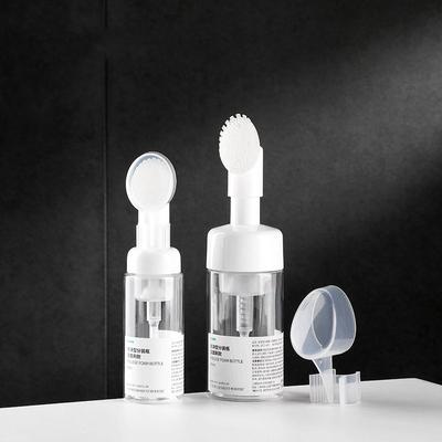 Facial Cleanser Foaming Bottle Mini Foaming Soap Dispenser With Clean Brush Head For Home Outdoor
