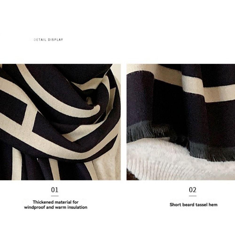 190*65cm Winter Wraps Scarf Women Lady Fringed Shawl New Cashmere Shawl