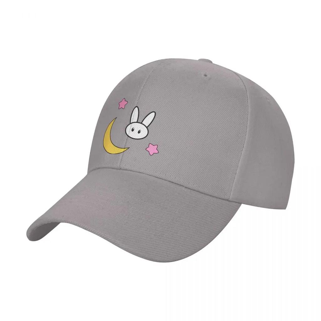 Brains Cute Moon Bunny and Stars Baseball Cap Hat Luxury Brand Hood Golf Hat Unisex Women's Golf Wear Unisex's