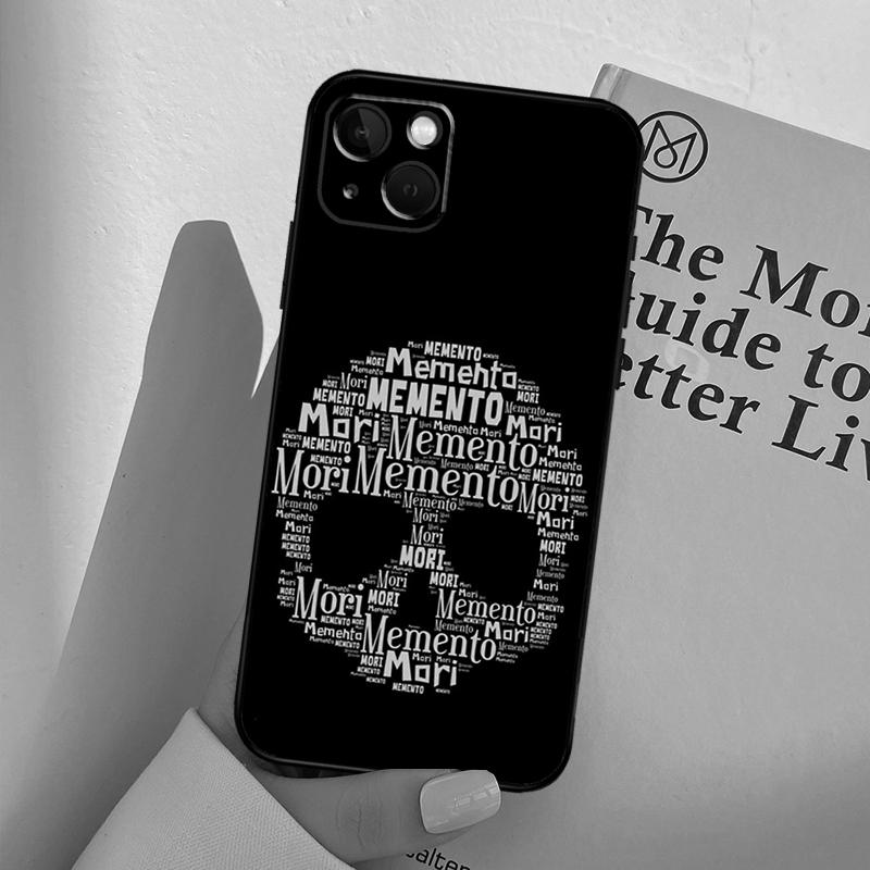 Memento Mori Phone Case For iPhone 16 14 13 12 11 15 Pro Max 13 12 mini XR 16e 15 16 Plus Full Cover