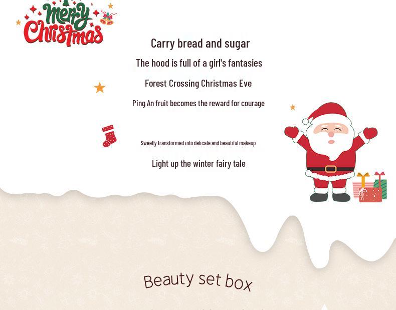 Reindeer Beauty Holiday Makeup Gift Box - Full Set for Christmas & Valentine's Day