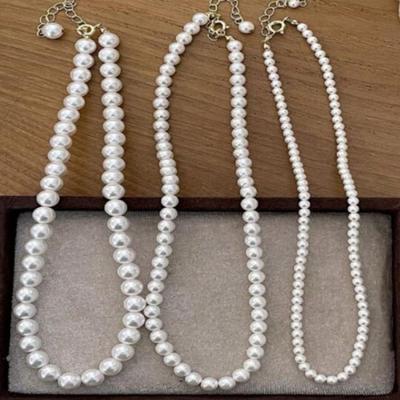 [Onoma] Onm Women's Daily Acrylic Pearl Necklace Fashion Choker (14928711)