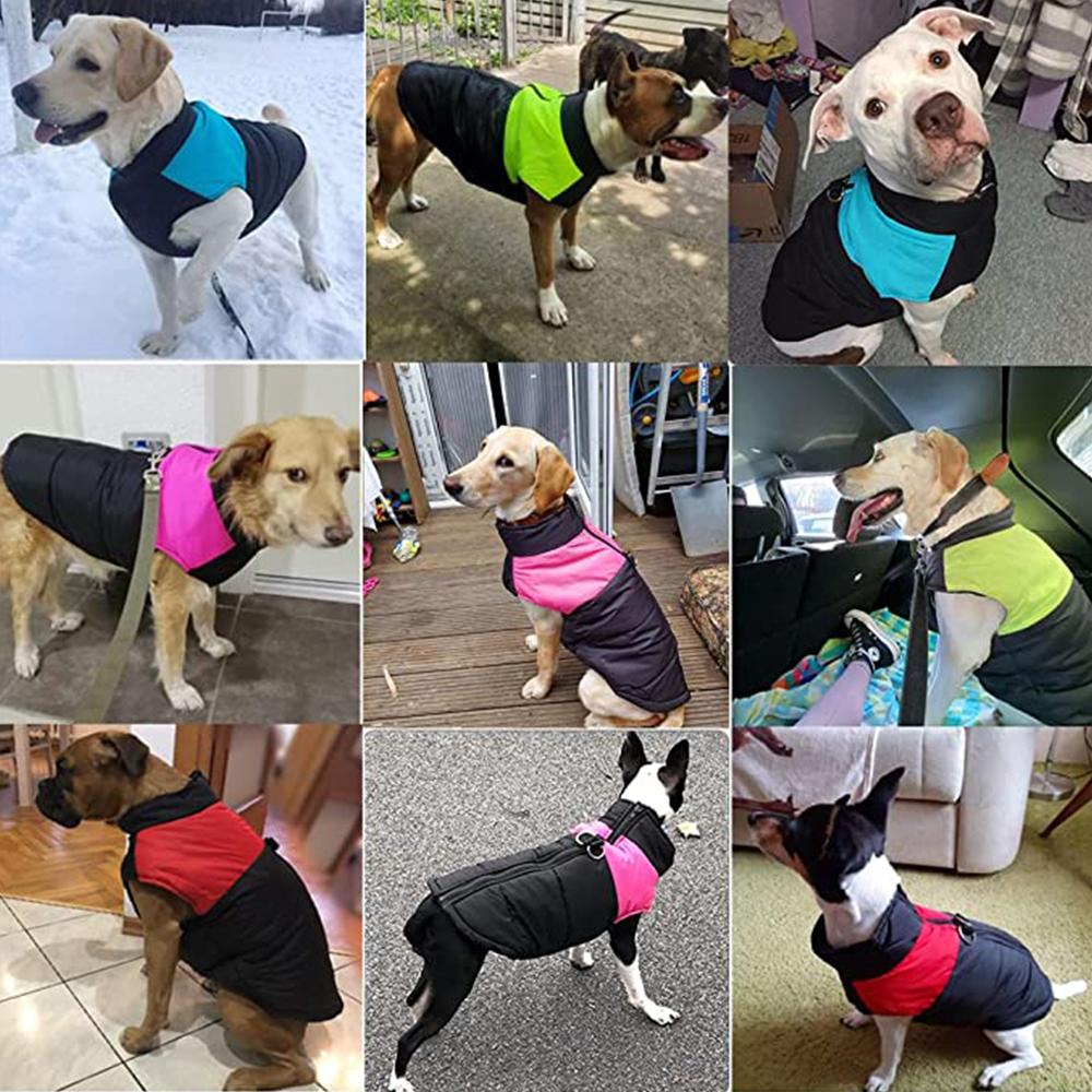 ELILY Winter Dog Coat with Harness. Cozy. Waterproof. Padded Warm Coat. Small Dog Jacket. Reflective Vest. Puppy Coat Harness. Apparel for Cold Weather. Red Checkered (Checkered, Large ELILY Winter Dog Coat with Harness. Cozy. Waterproof. Padded Warm Coat. Small Dog Jacket. Reflective Vest. Puppy Coat Harness. Apparel for Cold Weather. Red Checkered (Checkered, Large