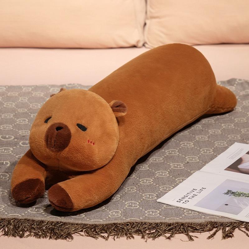 

Мила Лежача Собака Слон Довга Подушка для Кидання Мультяшна Лисиця Капібара Плюшева Іграшка Ліжко Сон Щипкова Лялька Подушка 90cm