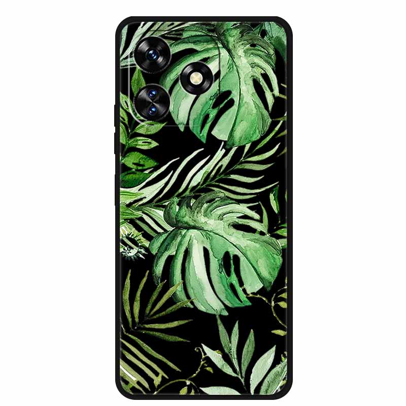 Funda For Oukitel C51 Case Cute Cartoon Cat Black Silicone Soft Phone Case For Oukitel C51 Back Cover Cases C 51 Coque 6.8" Capa