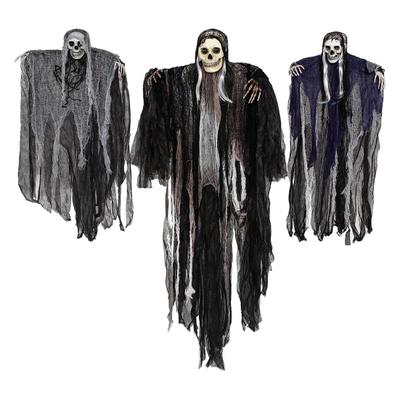 Hanging Ghost Halloween Decoration Scary Realistic Poseable Skeleton Decor Spooky Atmosphere Layout Prop for Haunted House