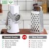 Geedel Vegetable Slicer Set with 3 Interchangeable Includes Daikon Radish Cheese and Carrot Julienne Slicer Blades, Grater, Grater,