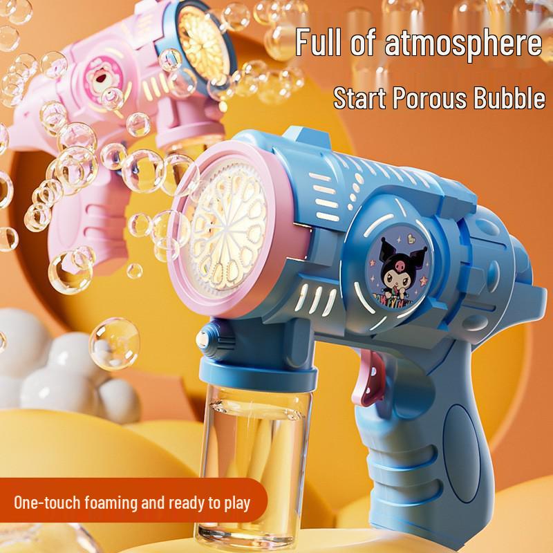 Children's Astronaut Bubble Gun - Automatic Gatling Bubble Machine Toy