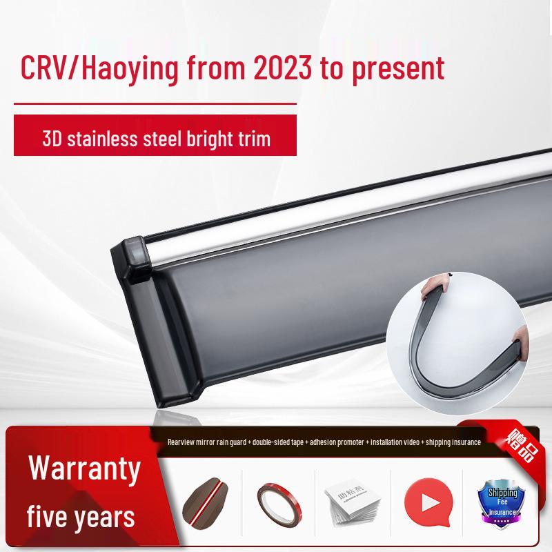 Honda Tenth Gen Accord, Civic, Lingpai, and Fengfan Car Window Rain Visor - Sun and Rain Guard for CR-V, XRV