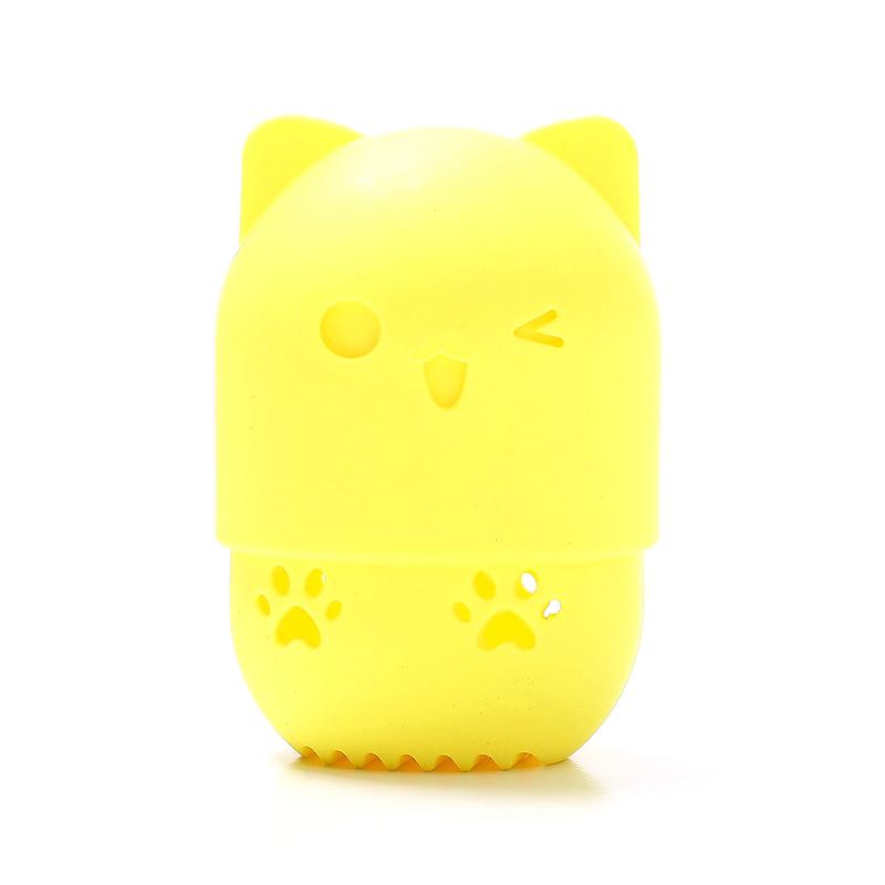 Soft Silicone Cosmetic Blender Sponge Box Holder Beauty Powder Puff Blender Holder Sponge Makeup Egg Drying Case Portable Box