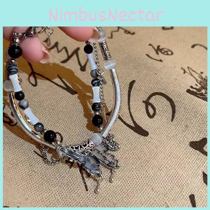 Unique Designer Butterfly Double Layer Bracelet For Women 2024 Trend