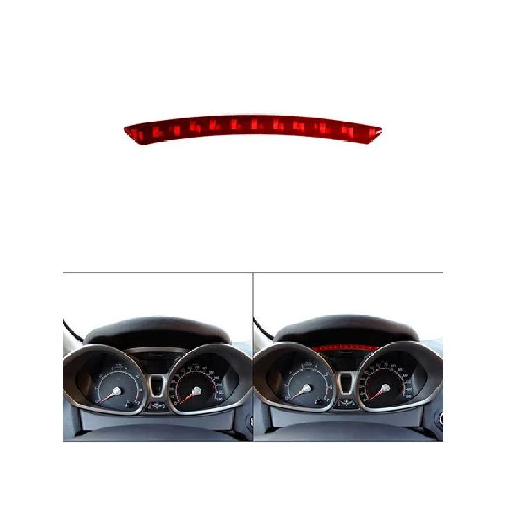Speedometer Surround Trim Strip For Ford Fiesta 2011 2012 2013 2014 2015 Carbon Fiber Sticker Car Interior Decorative Accessorie