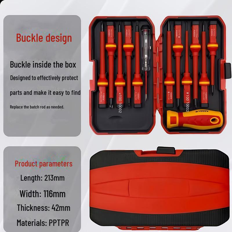 13-w-1 Wielofunkcyjny Wkrętak Elektryka Wysokonapięciowy Zestaw Narzędzi do Naprawy