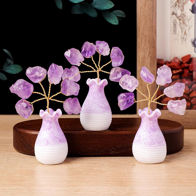 Amethyst Flower Tree Desktop Ornament
