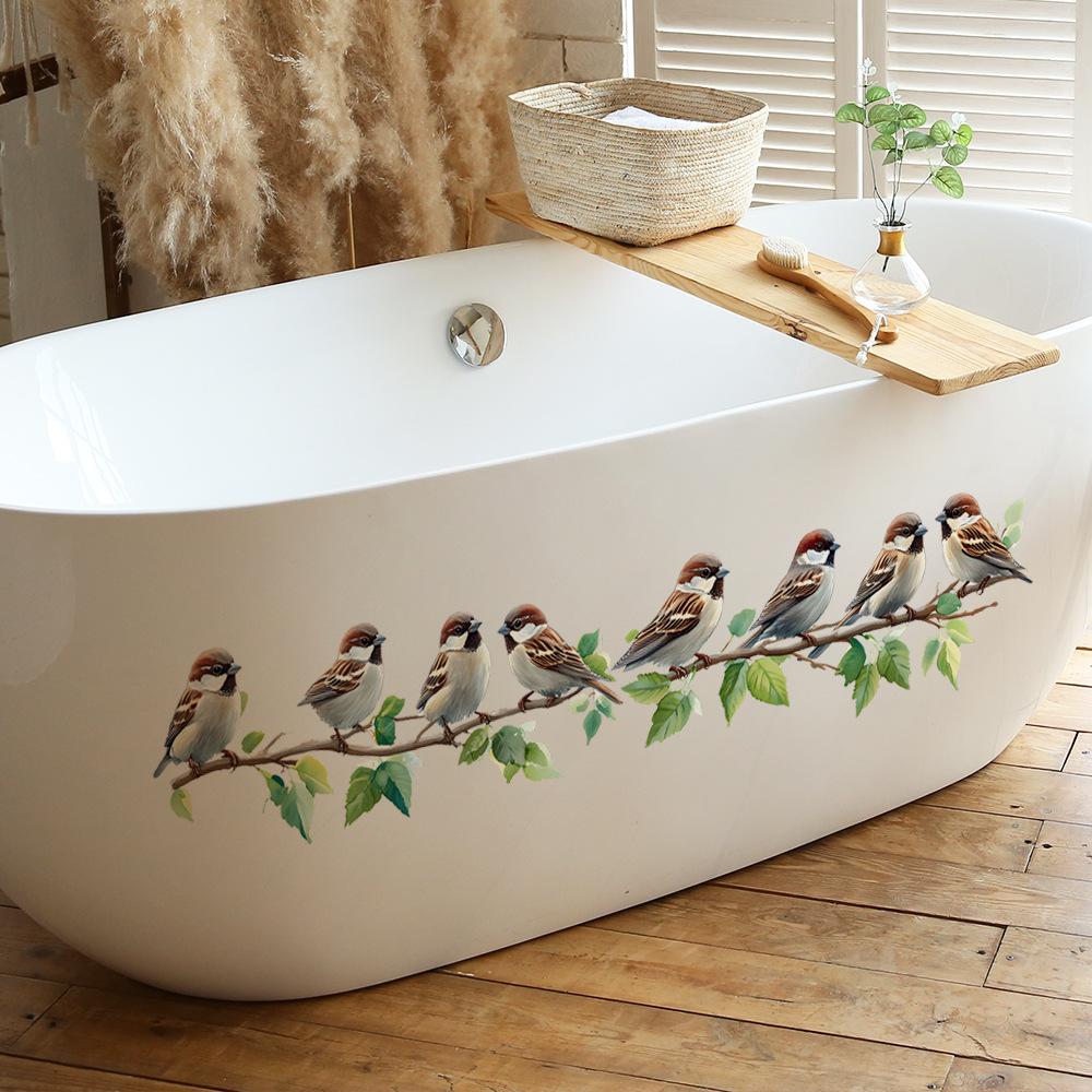 Painted Branches Birds Bedroom Study Home Background Beautification Decoration Wall Stickers