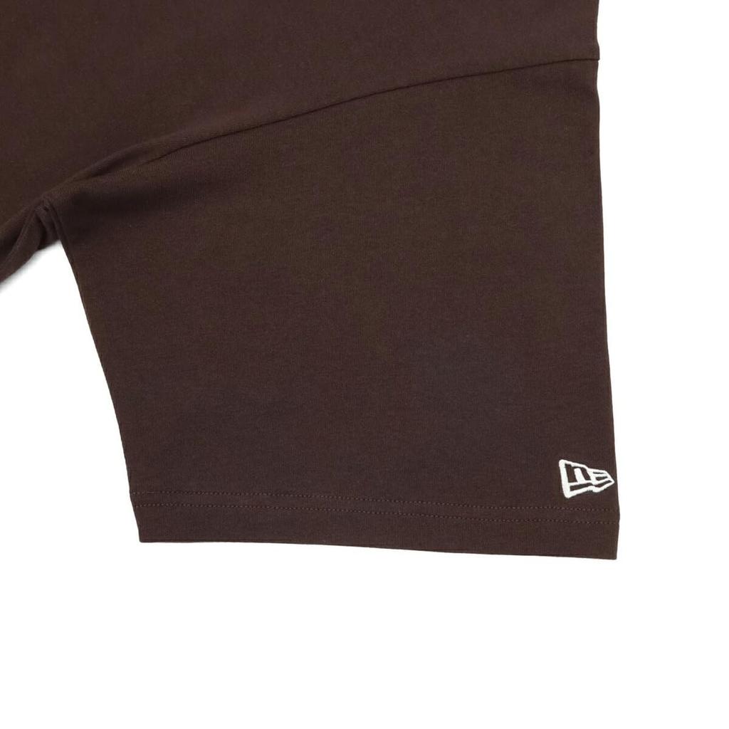 New Era Short Sleeve Oversized Burnt Wood White Oversized Cotton Tee Box Logo T-Shirt S/S