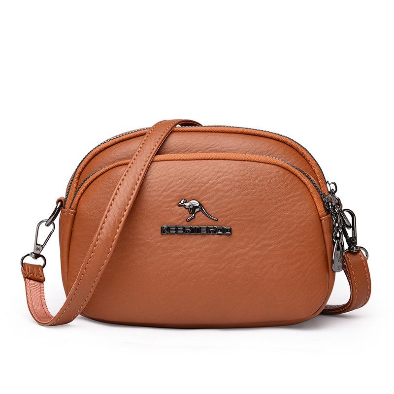 Mobile phone bag small bag women's fashion new change bag soft leather versatile medium mother bag women's messenger bag